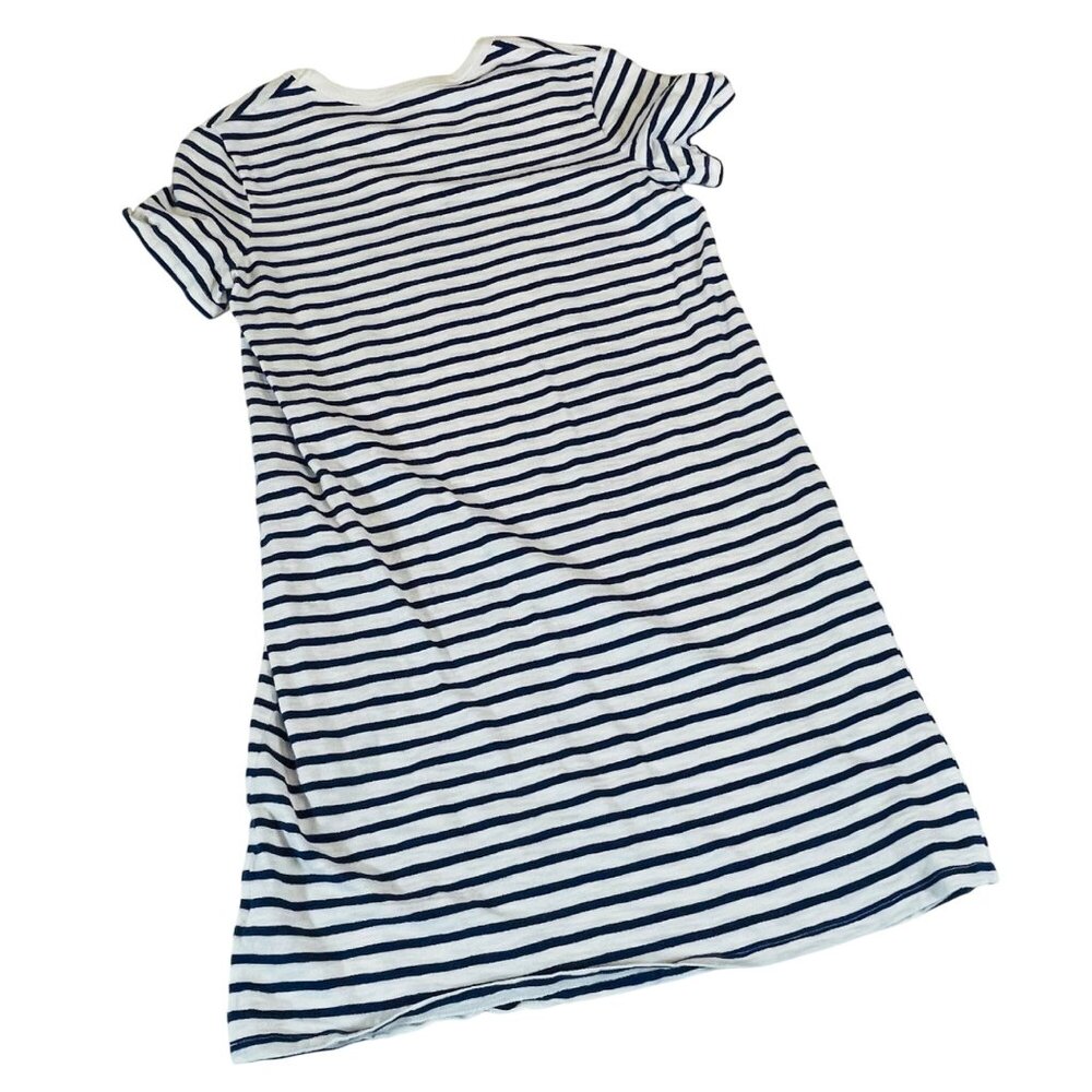 Striped Navy & White V-Neck T-Shirt Dress Women’s Small S By Universal Thread - Picture 2 of 7